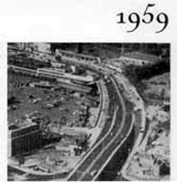 Motorväg invigs 1959